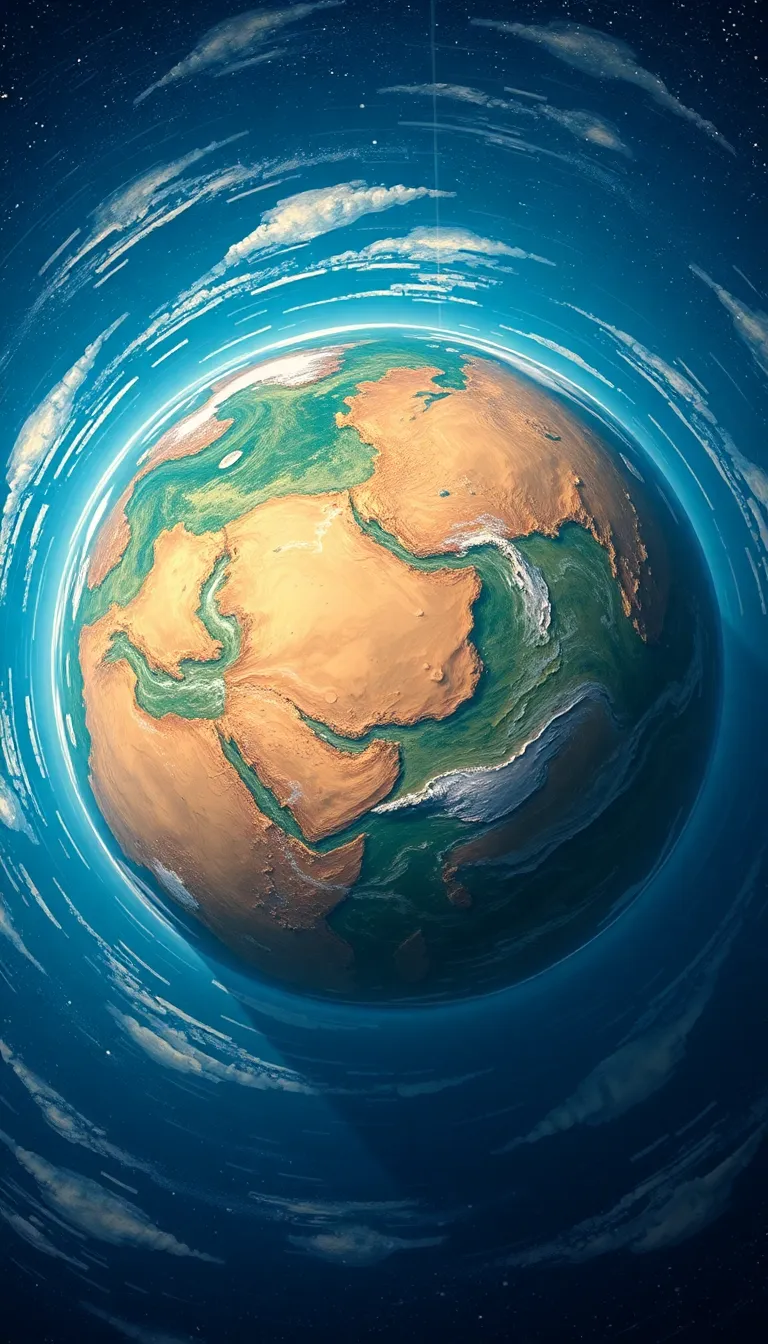 A Van Gogh-style bird\u0027s-eye view of the Earth