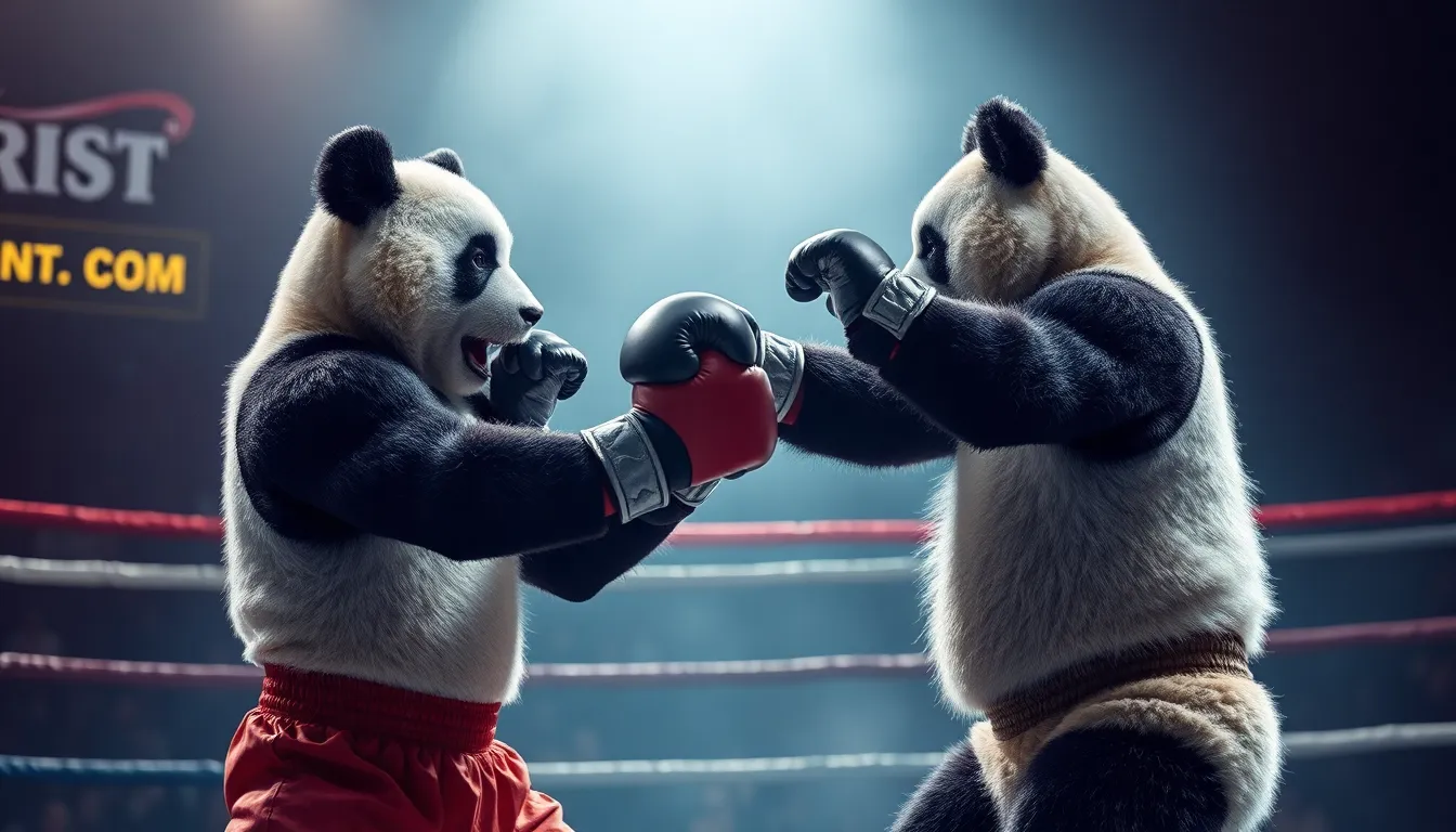 Panda boxing